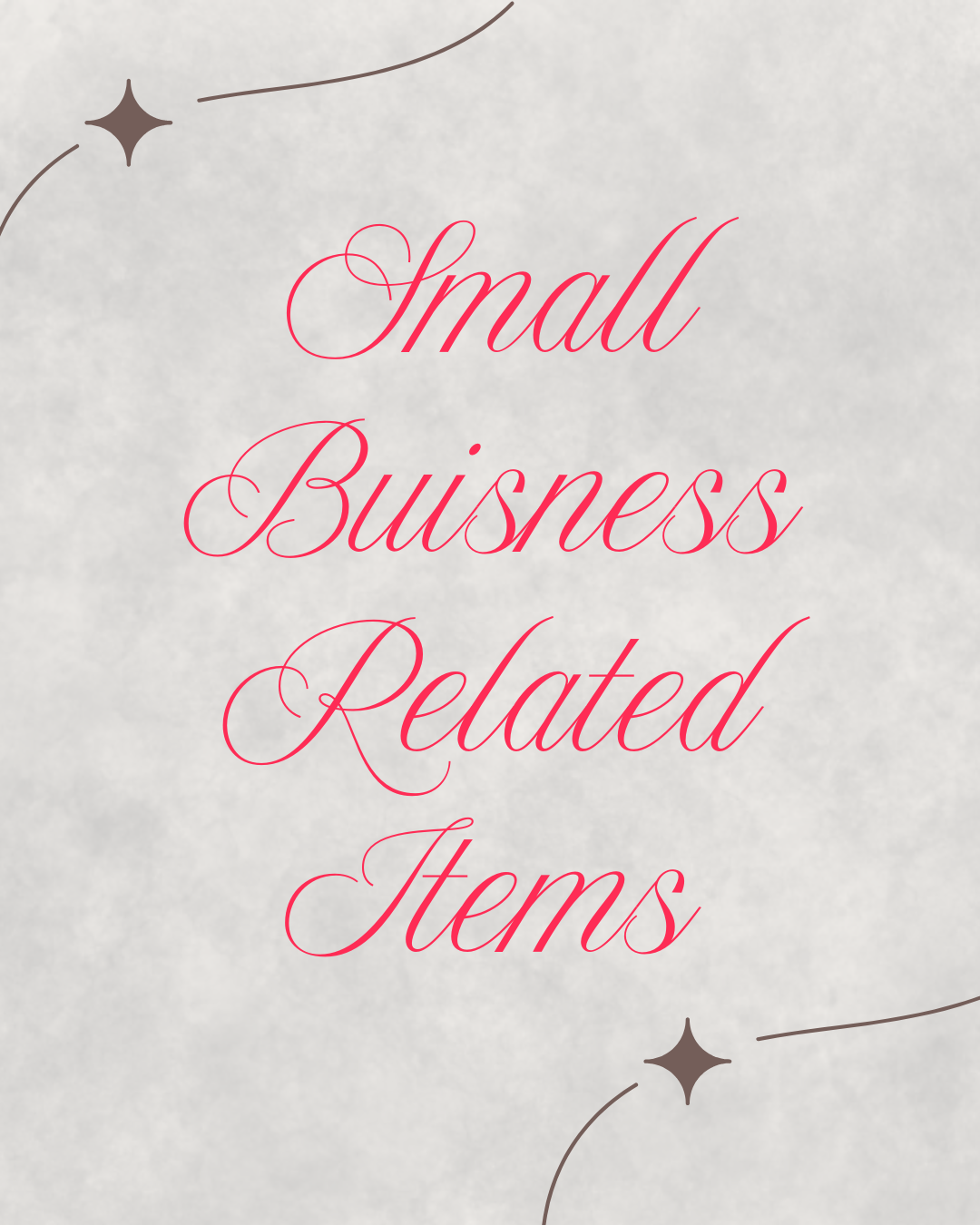 For My Small Business Owners