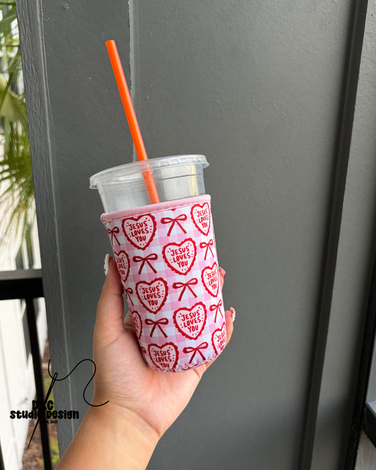Jesus Loves You Cup Sleeve