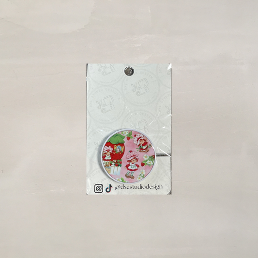 Strawberry Girl Phone Grip