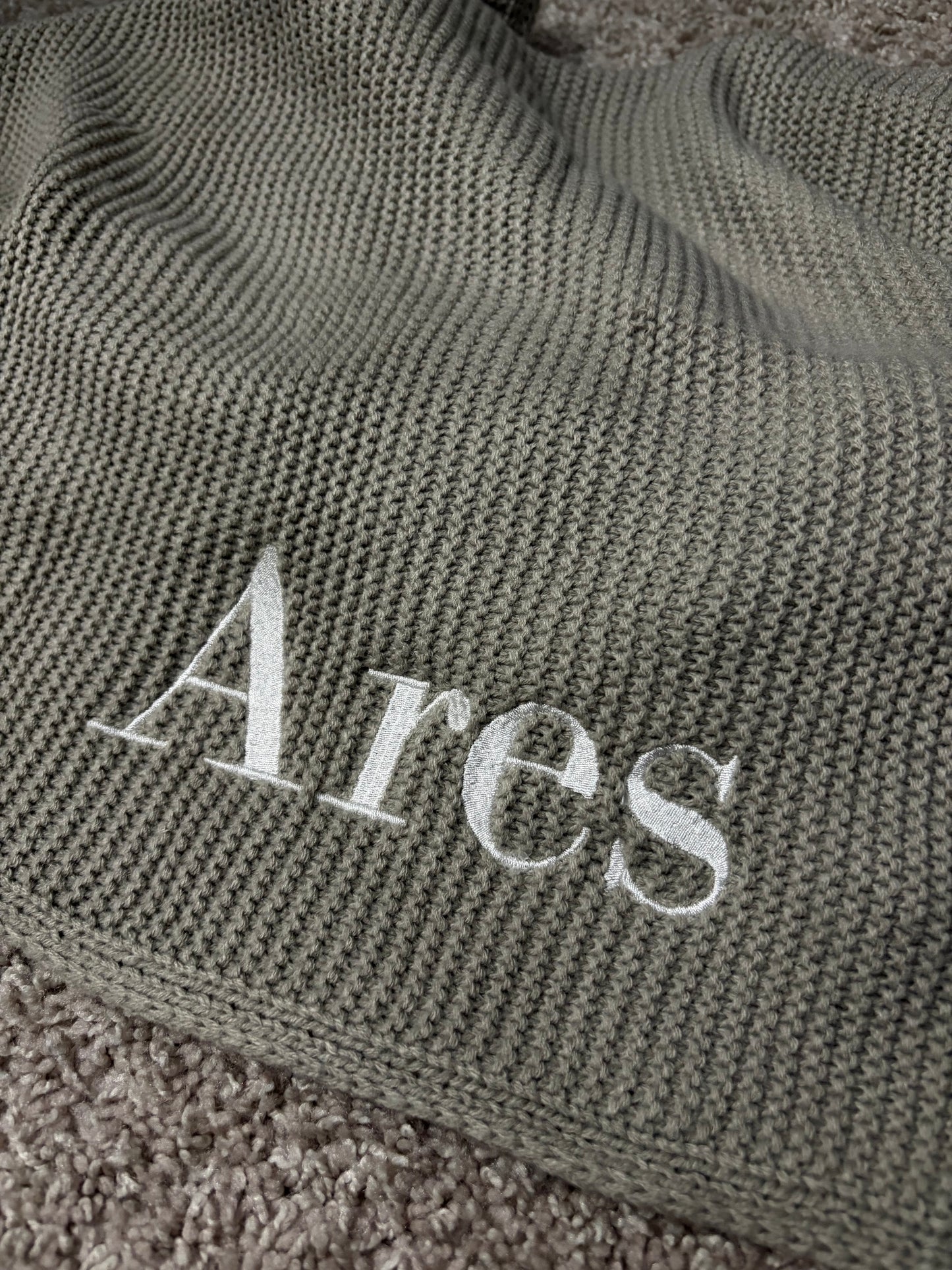 Embroidered Knit Baby Blanket