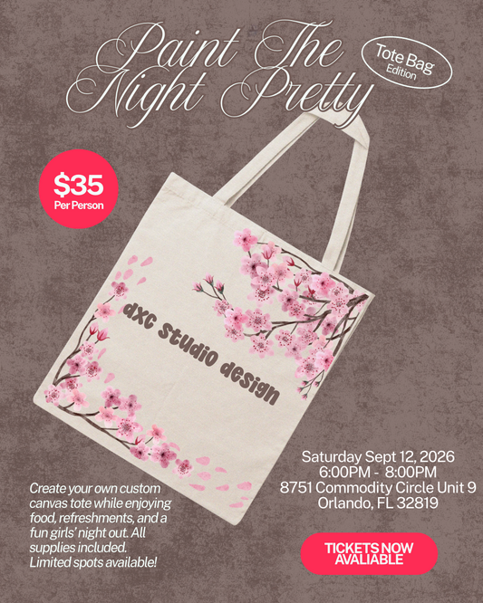 Paint the Night Pretty : Canvas Tote Edition Event | Sept 12