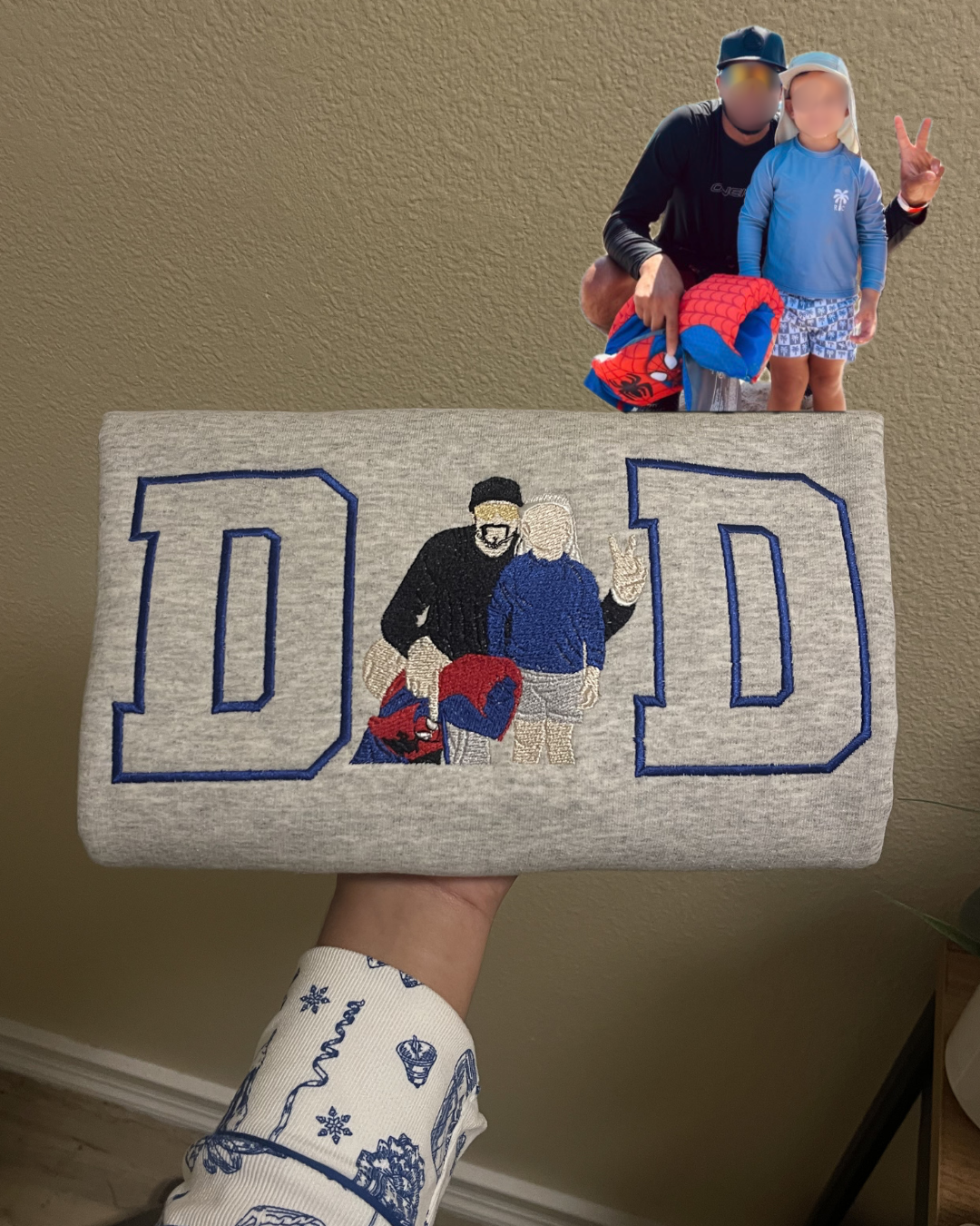 DAD Portrait Embroidered Sweatshirt
